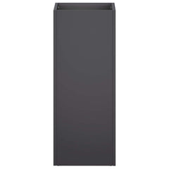vidaXL Garden Planter 2 pcs Black 20 x 20 x 50 cm Cold-rolled Steel 4