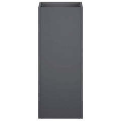 vidaXL Garden Planter Anthracite 20 x 20 x 50 cm Cold-rolled Steel 3