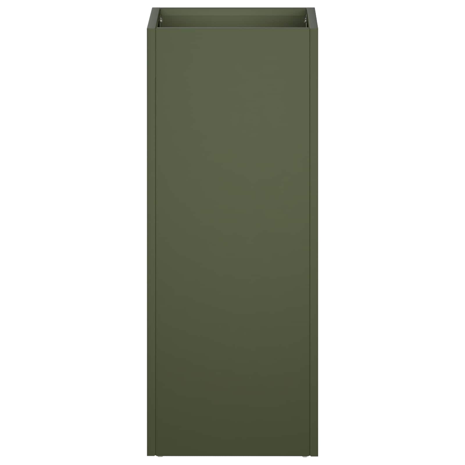 vidaXL Garden Planter Olive Green 20 x 20 x 50 cm Cold-rolled Steel 3