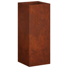 vidaXL Garden Planter Rusty 20 x 20 x 50 cm Weathering Steel 2