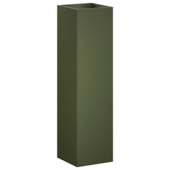 vidaXL Garden Planter Olive Green 20 x 20 x 75 cm Cold-rolled Steel 2
