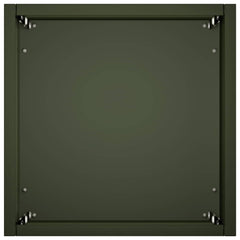 vidaXL Garden Planter Olive Green 20 x 20 x 75 cm Cold-rolled Steel 4
