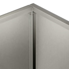 vidaXL Garden Planter Silver 20 x 20 x 75 cm Stainless Steel 5