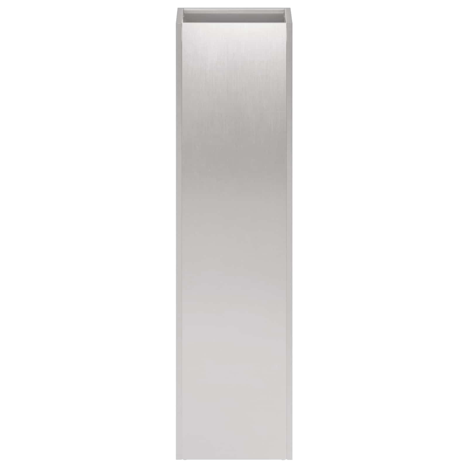 vidaXL Garden Planter Silver 20 x 20 x 75 cm Stainless Steel 3