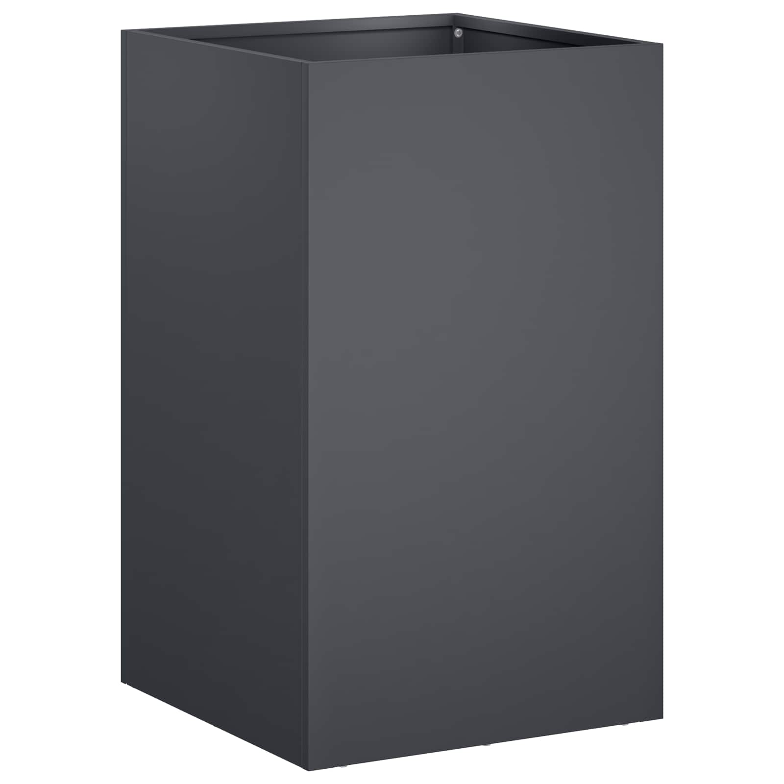 vidaXL Garden Planter Anthracite 30 x 30 x 50 cm Cold-rolled Steel 2