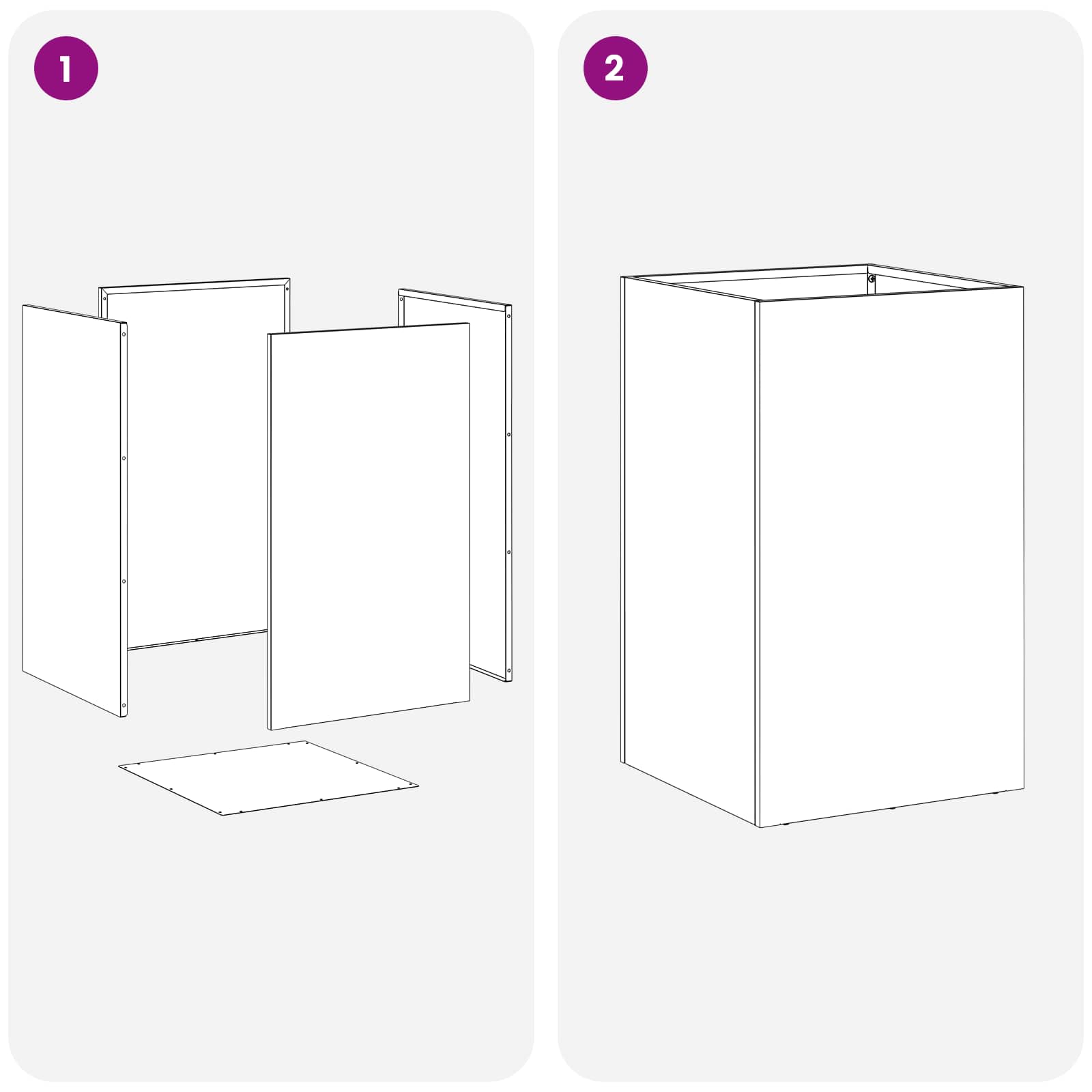 vidaXL Garden Planter Silver 30 x 30 x 50 cm Stainless Steel 6