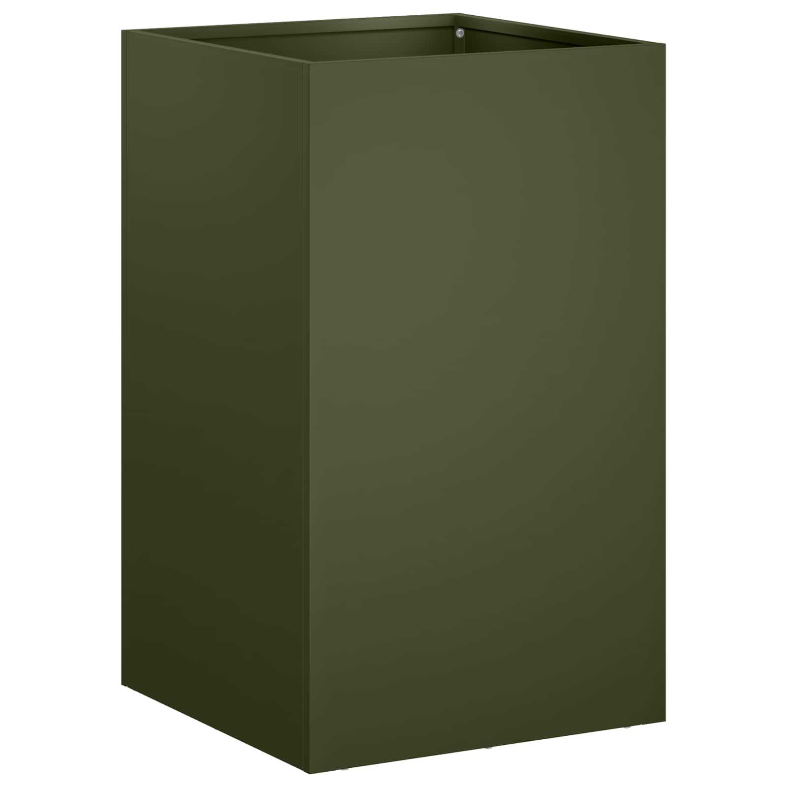 vidaXL Garden Planter 2 pcs Olive Green 40 x 40 x 50 cm 3