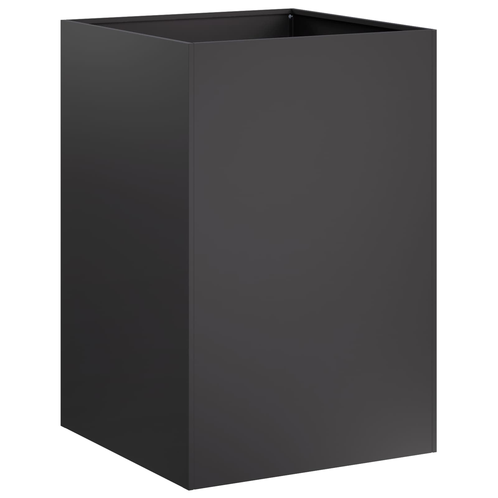 vidaXL Garden Planter Black 50 x 50 x 75 cm Cold-rolled Steel 2