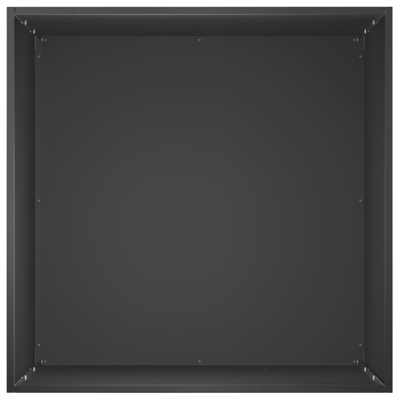 vidaXL Garden Planter Black 50 x 50 x 75 cm Cold-rolled Steel 4