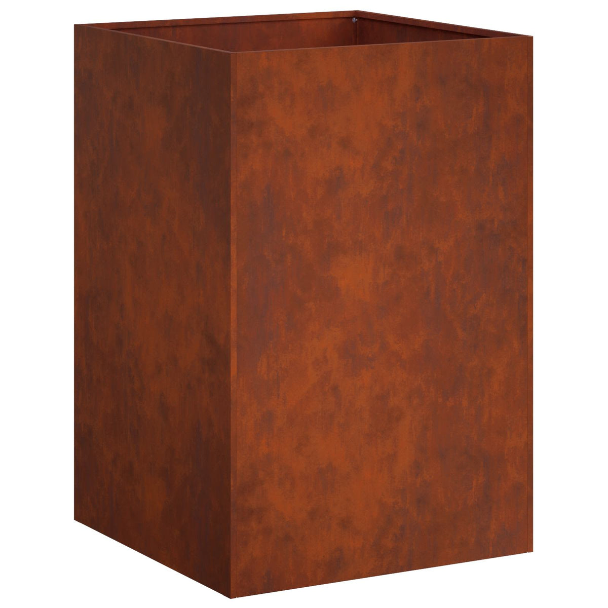 Garden Planter Rusty 1 Weathering steel Height 75 cm 50 cm 50 cm