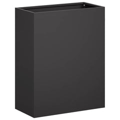vidaXL Garden Planter Black 40 x 20 x 40 cm Cold-rolled Steel 2