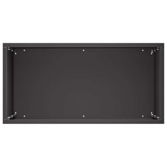 vidaXL Garden Planter Black 40 x 20 x 40 cm Cold-rolled Steel 4