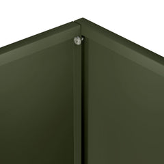 vidaXL Garden Planter Olive Green 40 x 20 x 40 cm Cold-rolled Steel 5