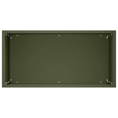 vidaXL Garden Planter Olive Green 40 x 20 x 40 cm Cold-rolled Steel 4