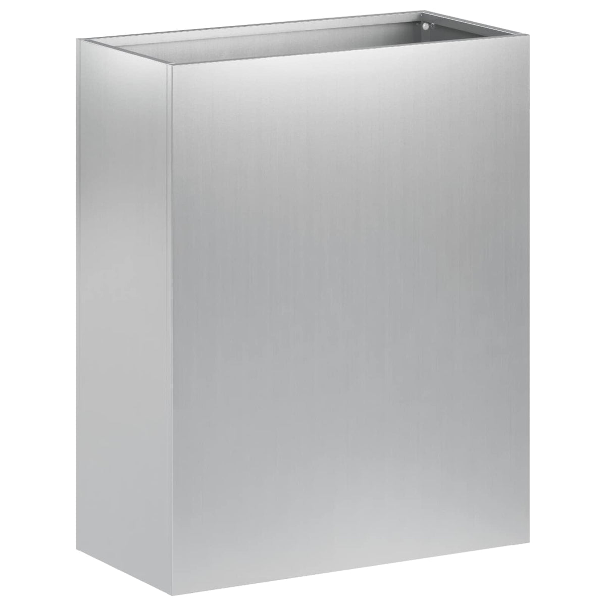 Garden Planter Silver 1 Galvanised steel Height 40 cm 40 cm 20 cm