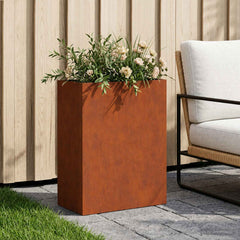 vidaXL Garden Planter Rusty 40 x 20 x 40 cm Weathering Steel 1