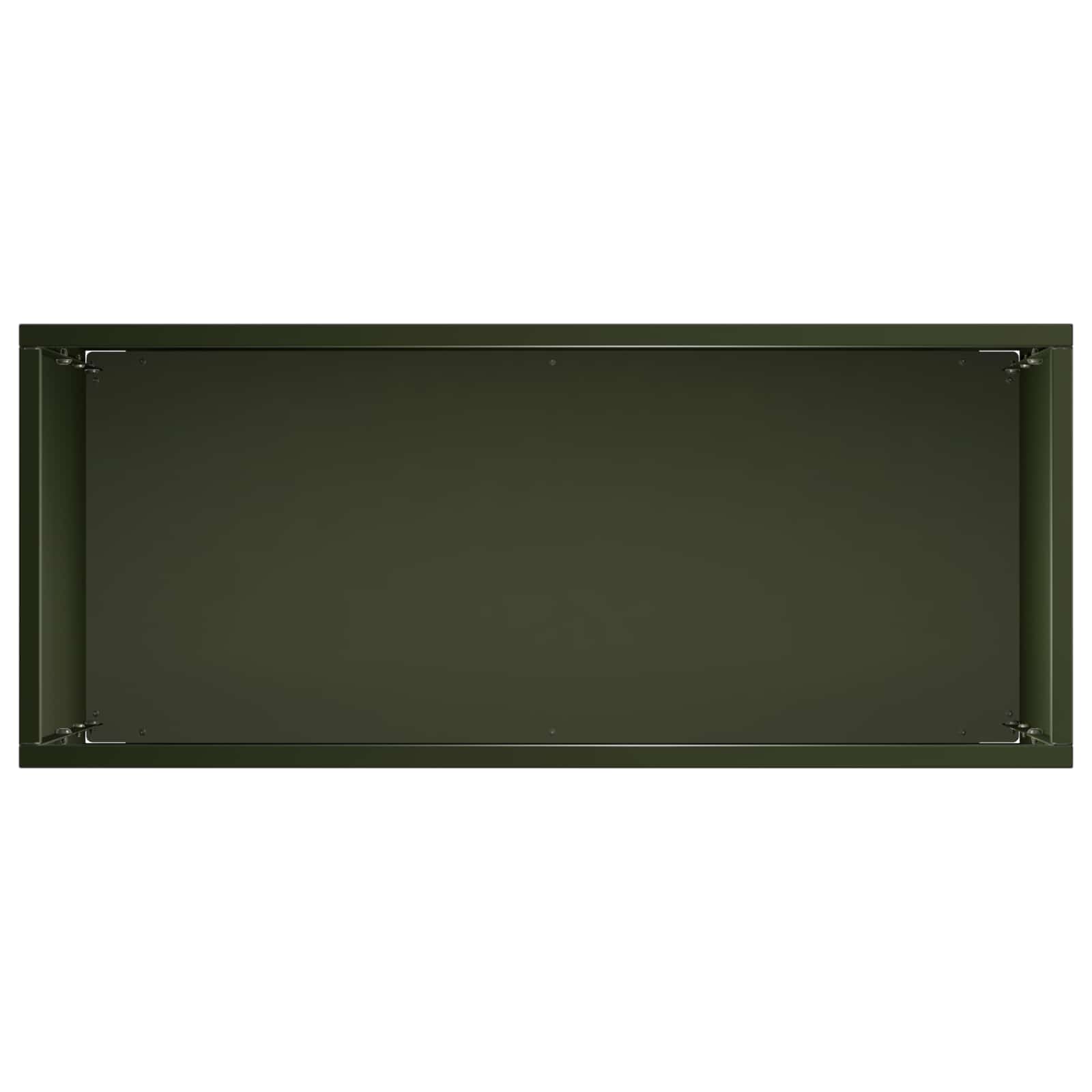 vidaXL Garden Planter Olive Green 40 x 20 x 75 cm Cold-rolled Steel 4