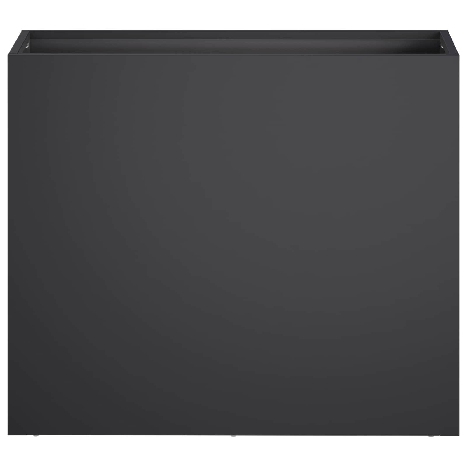 vidaXL Garden Planter Black 50 x 20 x 40 cm Cold-rolled Steel 3