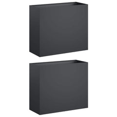 vidaXL Garden Planter 2 pcs Anthracite 50 x 20 x 40 cm 2