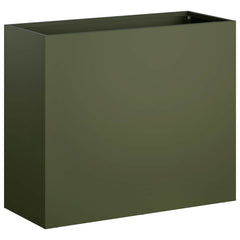 vidaXL Garden Planter Olive Green 50 x 20 x 40 cm Cold-rolled Steel 2
