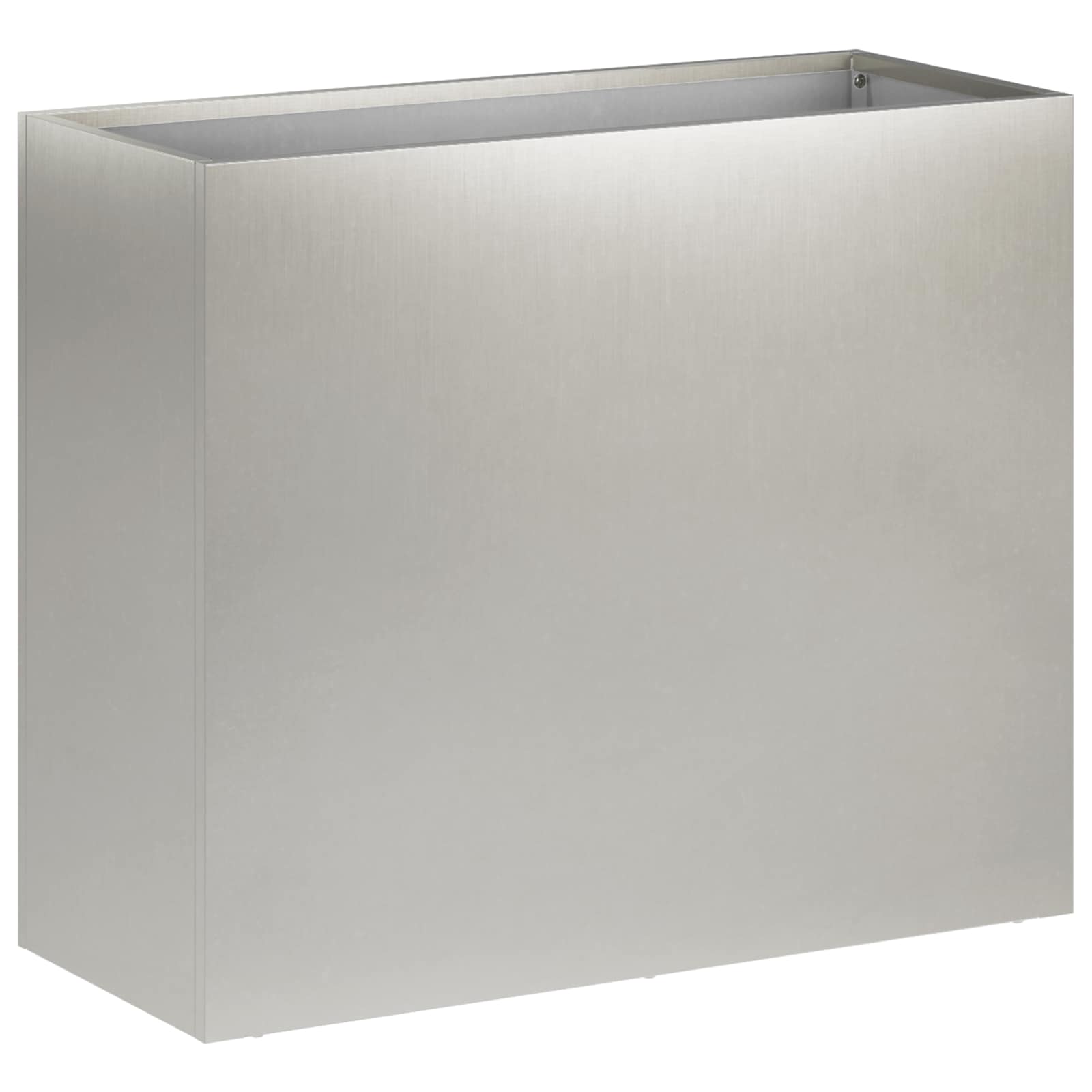 vidaXL Garden Planter Silver 50 x 20 x 40 cm Stainless Steel 2