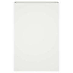 vidaXL Garden Planter White 50 x 20 x 75 cm Cold-rolled Steel 3