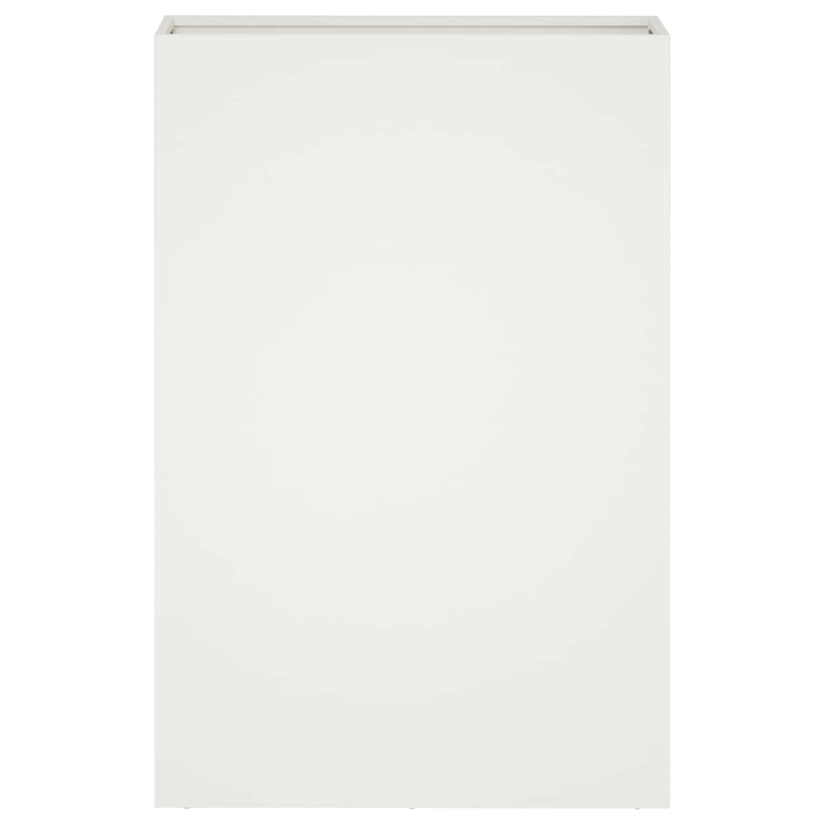 Garden Planter Cold-rolled Steel 1 White Height 75 cm 50 cm 20 cm