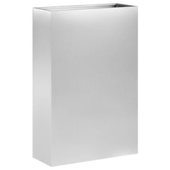 vidaXL Garden Planter Silver 50 x 20 x 75 cm Galvanised Steel 2