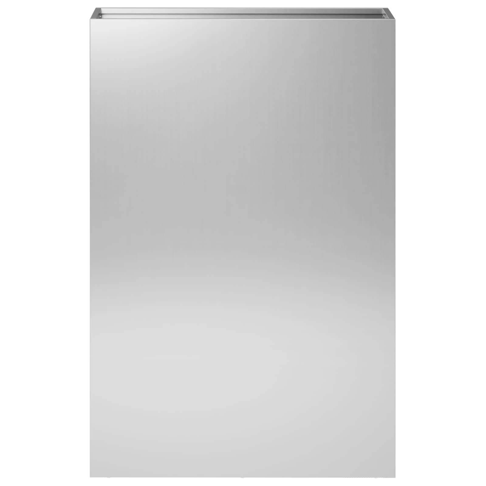 vidaXL Garden Planter Silver 50 x 20 x 75 cm Galvanised Steel 3