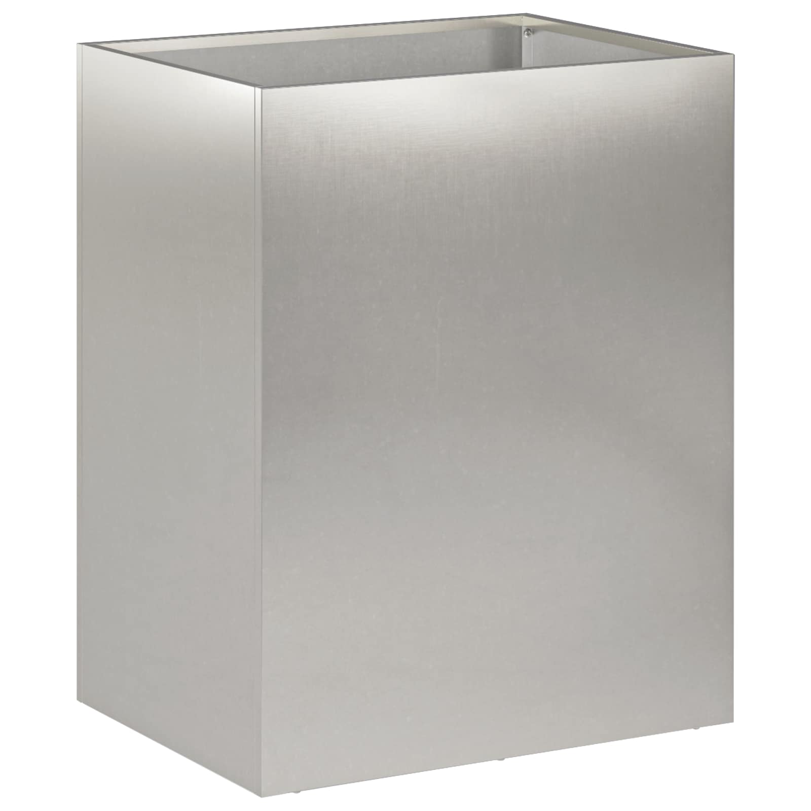 vidaXL Garden Planter Silver 40 x 30 x 40 cm Stainless Steel 2