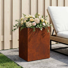 vidaXL Garden Planter Rusty 40 x 30 x 40 cm Weathering Steel 1