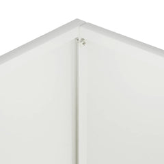 vidaXL Garden Planter 2 pcs White 40 x 30 x 50 cm Cold-rolled Steel 6