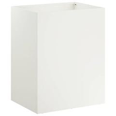 vidaXL Garden Planter 2 pcs White 40 x 30 x 50 cm Cold-rolled Steel 3