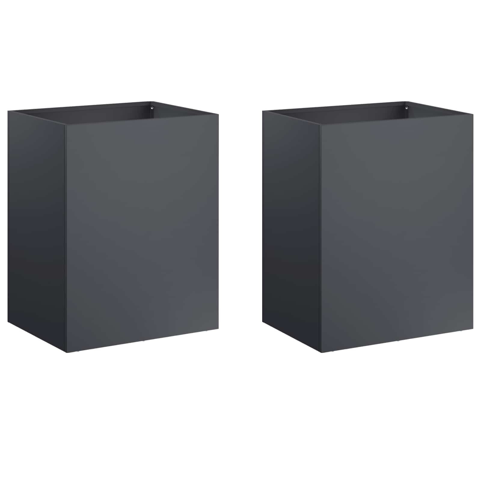 vidaXL Garden Planter 2 pcs Anthracite 40 x 30 x 50 cm 2