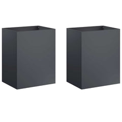 vidaXL Garden Planter 2 pcs Anthracite 40 x 30 x 50 cm 2