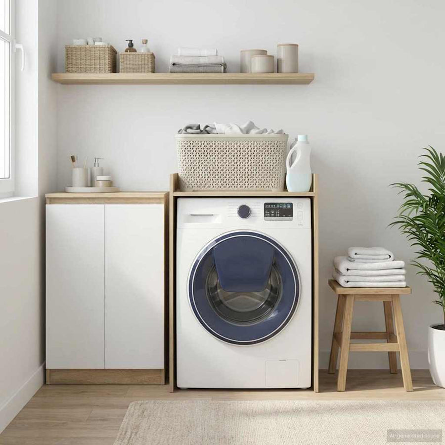 Wash Machine Cabinet Sonoma Engineered Wood
