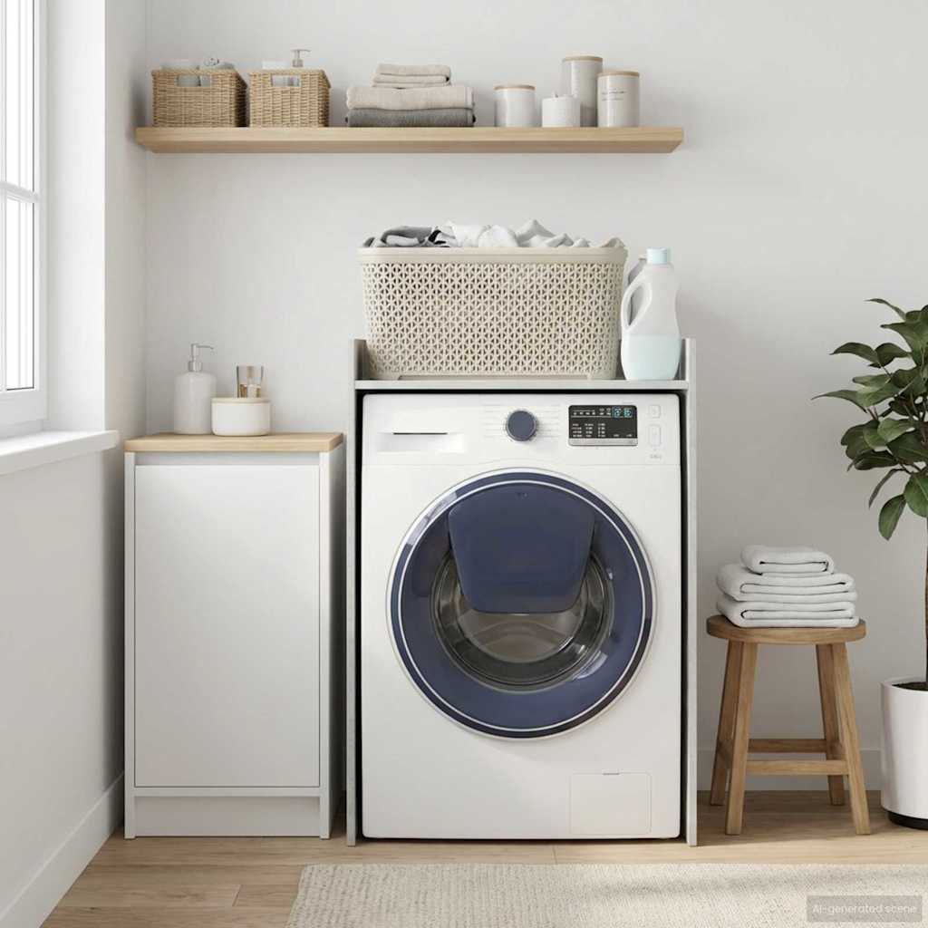 vidaXL Wash Machine Cabinet Concerte 67.5 x 48 x 97 cm Engineered wood 1