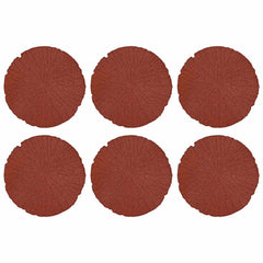vidaXL Stepping Stone 6 pcs Red Ø 45 x 1.8 cm Rubber 2