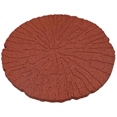 vidaXL Stepping Stone 6 pcs Red Ø 45 x 1.8 cm Rubber 4