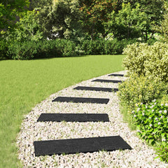 Stepping Stone 6 pcs 60.5 x 25 x 2 cm Rubber Black