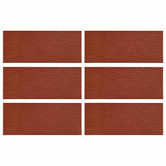 vidaXL Stepping Stone 6 pcs Red 60.5 x 25 x 2 cm Rubber 2