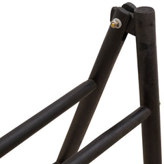 vidaXL Double-Sided Blanket Ladder Black 90 x 50 x 100 cm Bamboo 4