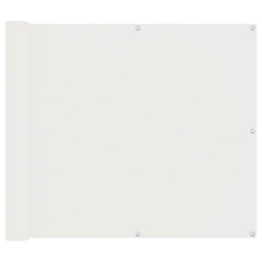 vidaXL Balcony Screen 100 x 600 cm Oxford Fabric Rectangular White 2