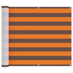 Balcony Screen 100 x 800 cm Oxford Fabric Rectangular Width 100 cm Drop 800 cm Orange and brown