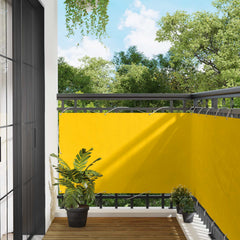 Balcony Screen 100 x 800 cm Oxford Fabric Rectangular Width 100 cm Drop 800 cm Yellow