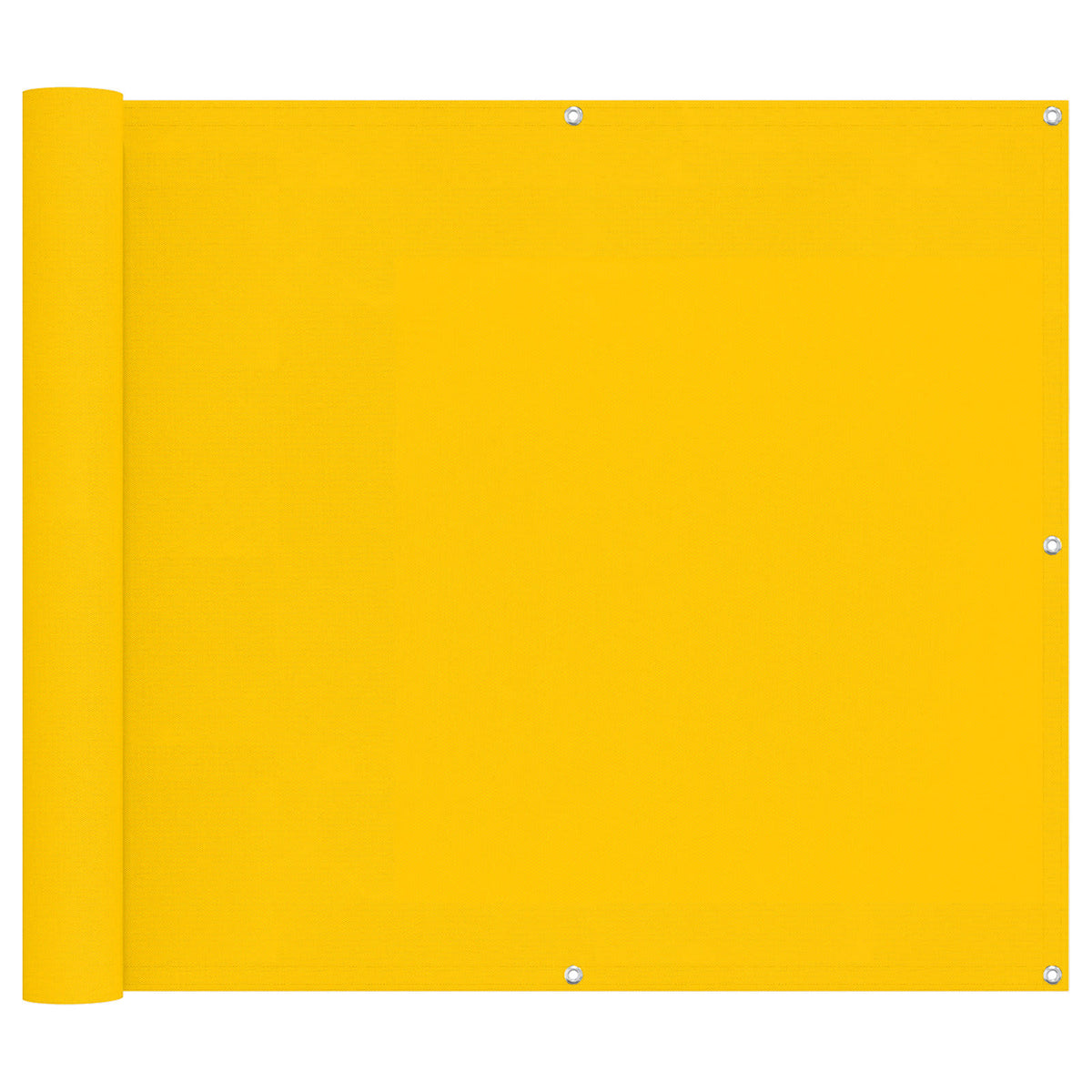 vidaXL Balcony Screen Rectangular 100 x 800 cm Oxford Fabric Yellow 2