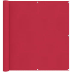 vidaXL Balcony Screen 110 x 800 cm Oxford Fabric Rectangular Burgundy 2