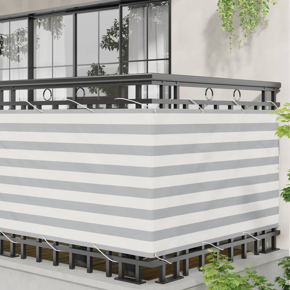 vidaXL Balcony Screen Rectangular 100 x 800 cm Oxford Fabric 3