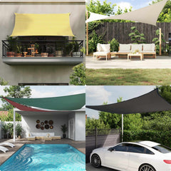 vidaXL Sun Shade Sail 7 x 7 m 100% Polyester Oxford Square 3