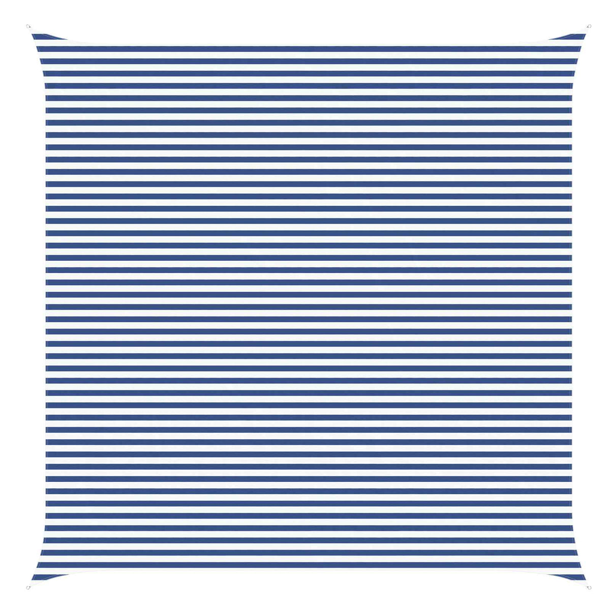Sunshade Sail Oxford Fabric Square 6x6 m Width 6 m Blue and white